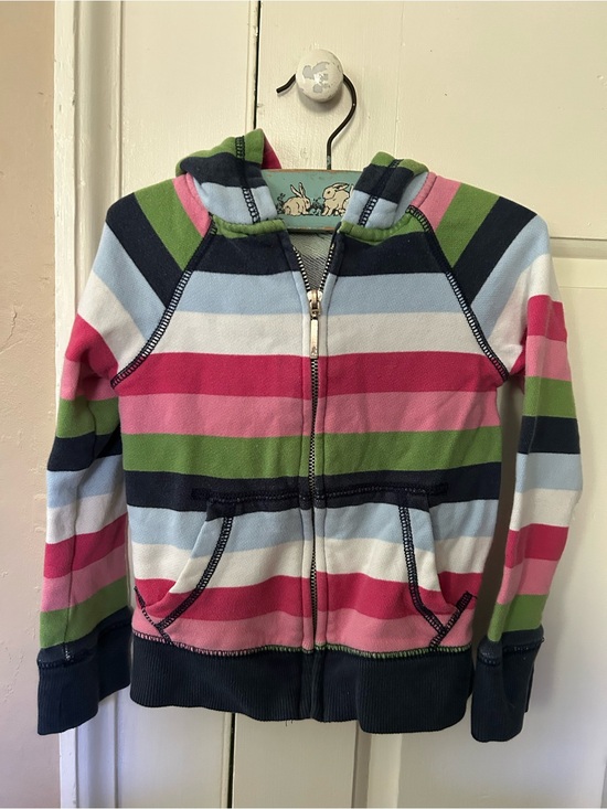 GAP Other - GAP Kids Striped Zip Hoodie - Pink, Green, Light Blue, Navy, White